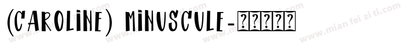 (Caroline) minuscule字体转换
